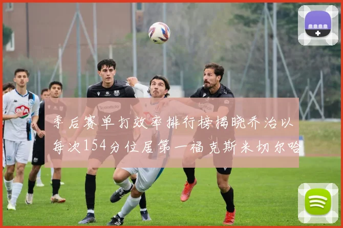 季后赛单打效率排行榜揭晓乔治以每次154分位居第一福克斯米切尔哈登紧随其后